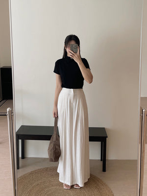 Pendant Mock Neck Top / 小吊坠半高领打底上衣