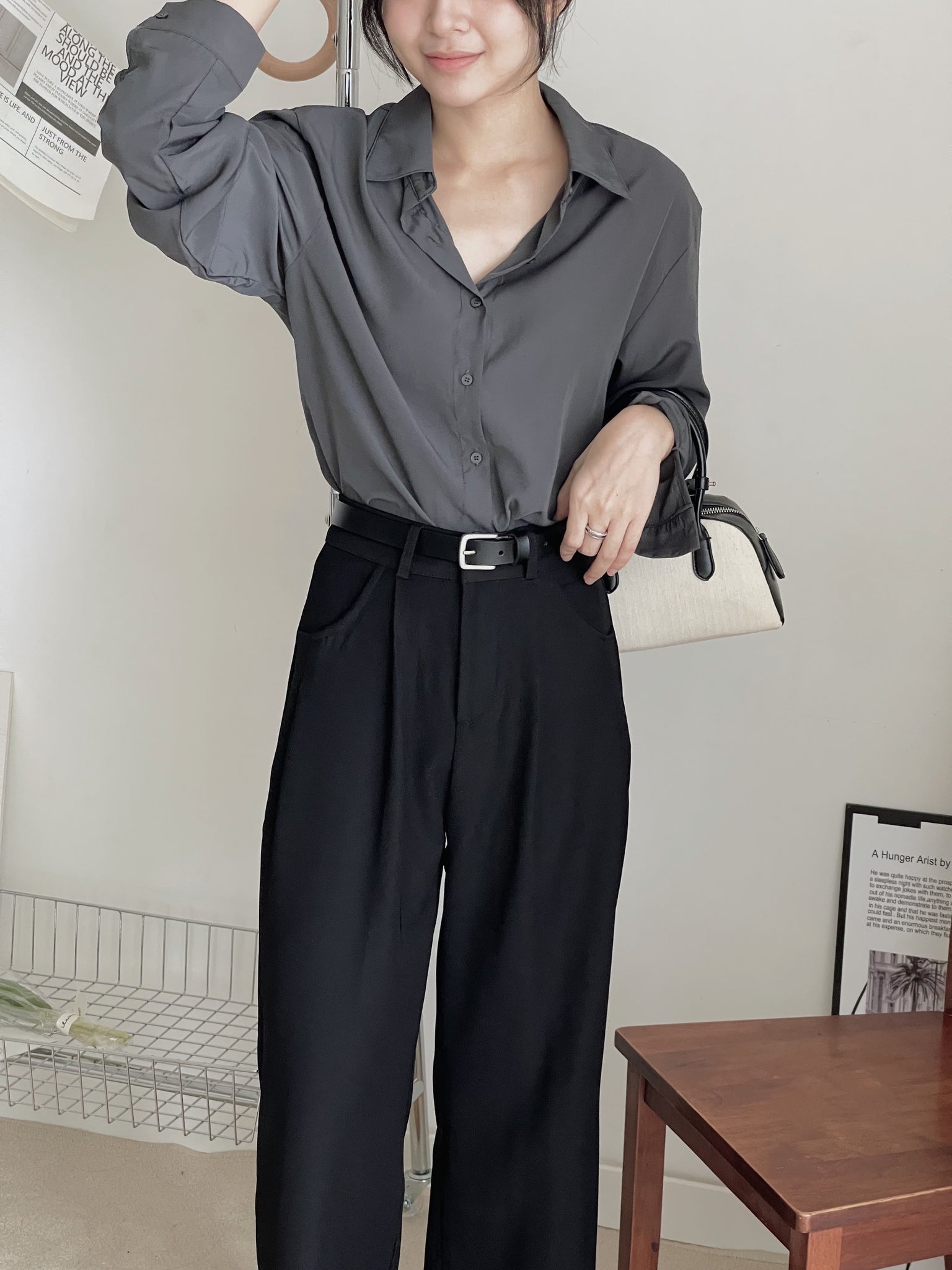Roxane Suit Straight Leg Pants / 直筒阔腿西装裤