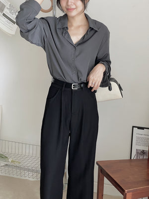 Roxane Suit Straight Leg Pants / 直筒阔腿西装裤
