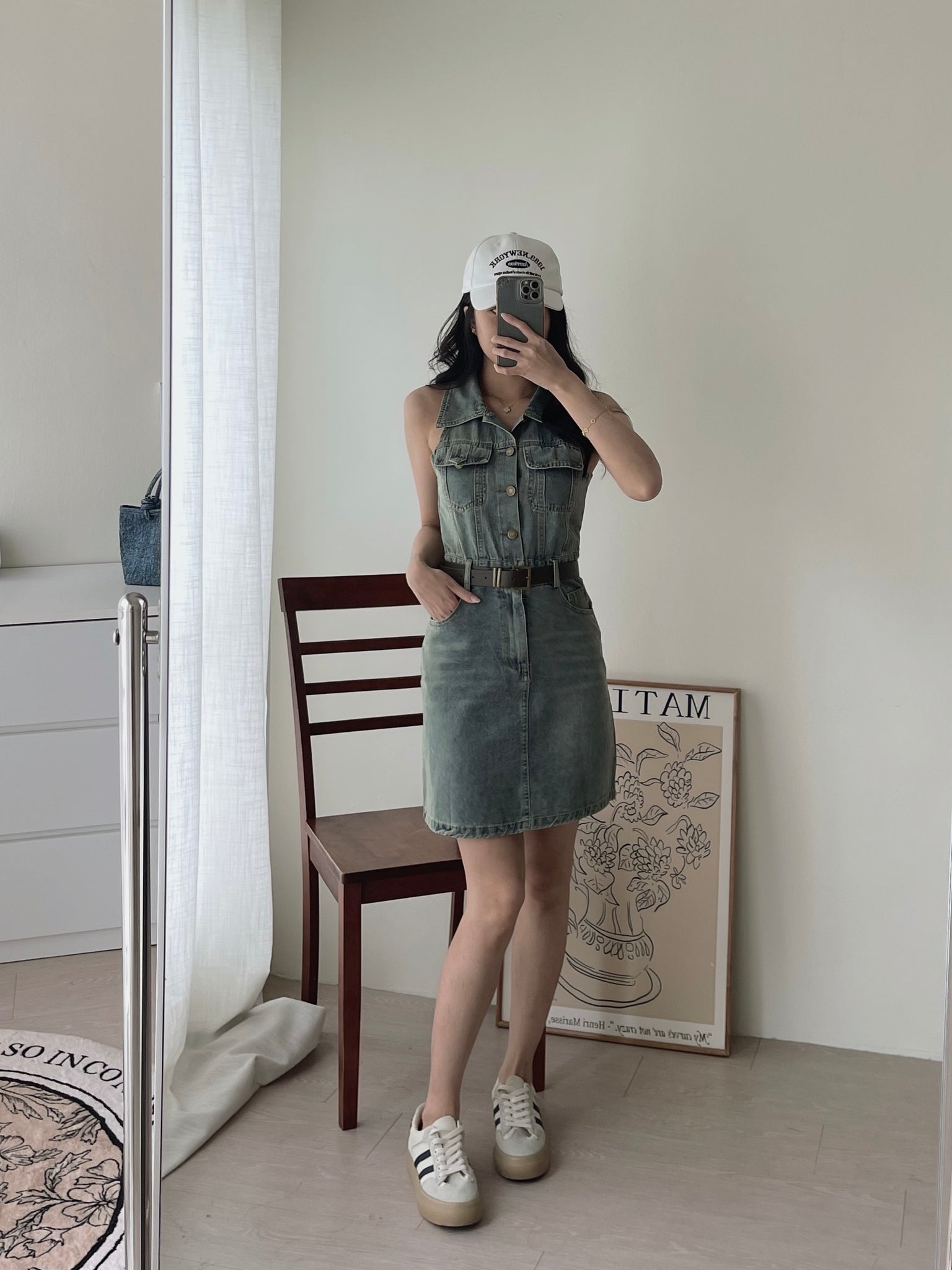 Urban Denim Dress / 复古牛仔连身短裙
