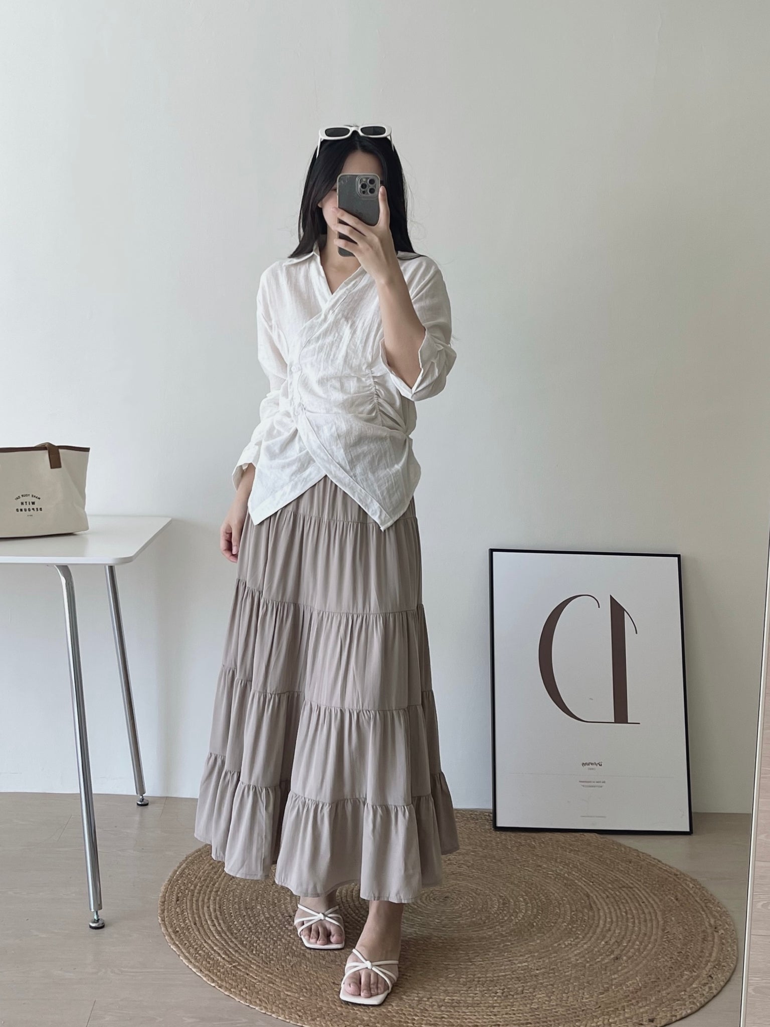 Chiffon Layered Midi Skirt / 温柔雪纺半身裙