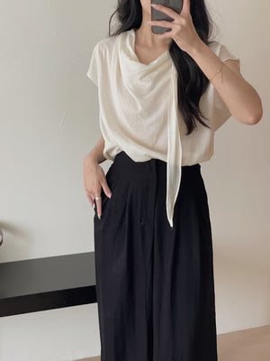 High Rise Relaxed Pants / 松弛感高腰小个子阔腿拖地裤