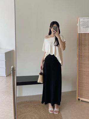 Soft Knit Oversized Top / 软糯超宽松针织T恤