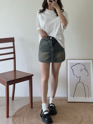 Tyler Vintage Skirt / 丹宁复古短裙