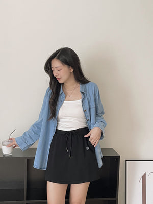 Boone Denim Outer Shirt / 帅气牛仔衬衣外套