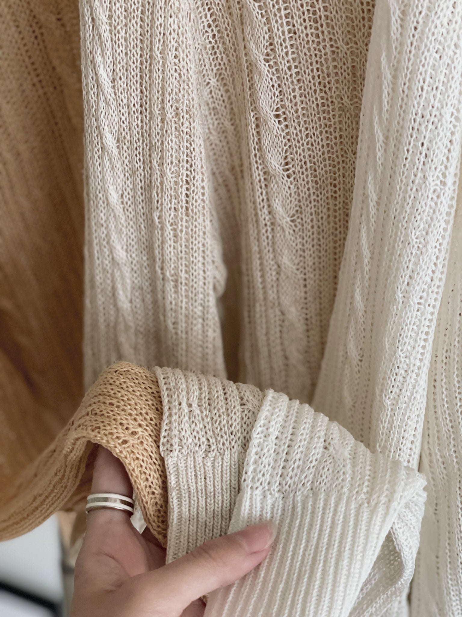 Hole Knit Sweater / 镂空针织长袖衫