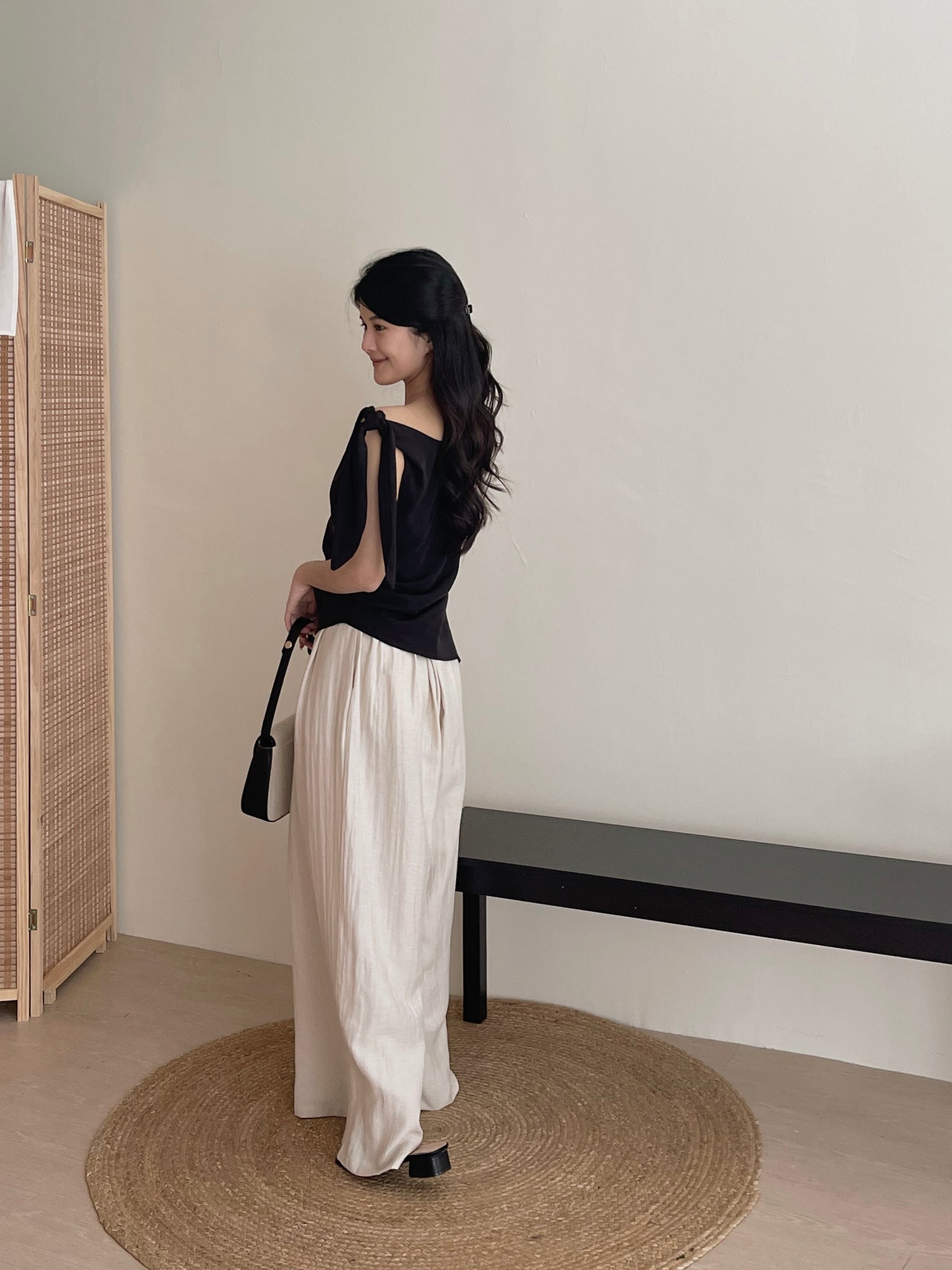 Linen Casual Maxi Pants / 高个子拖地棉麻休闲裤