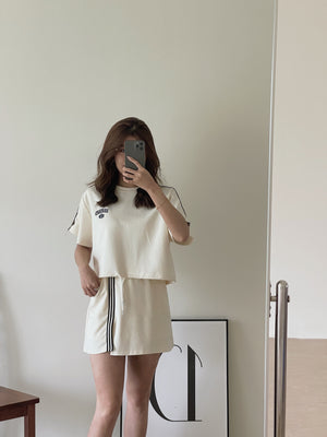 Sporty Skort Set / 盐系运动风裤裙套装