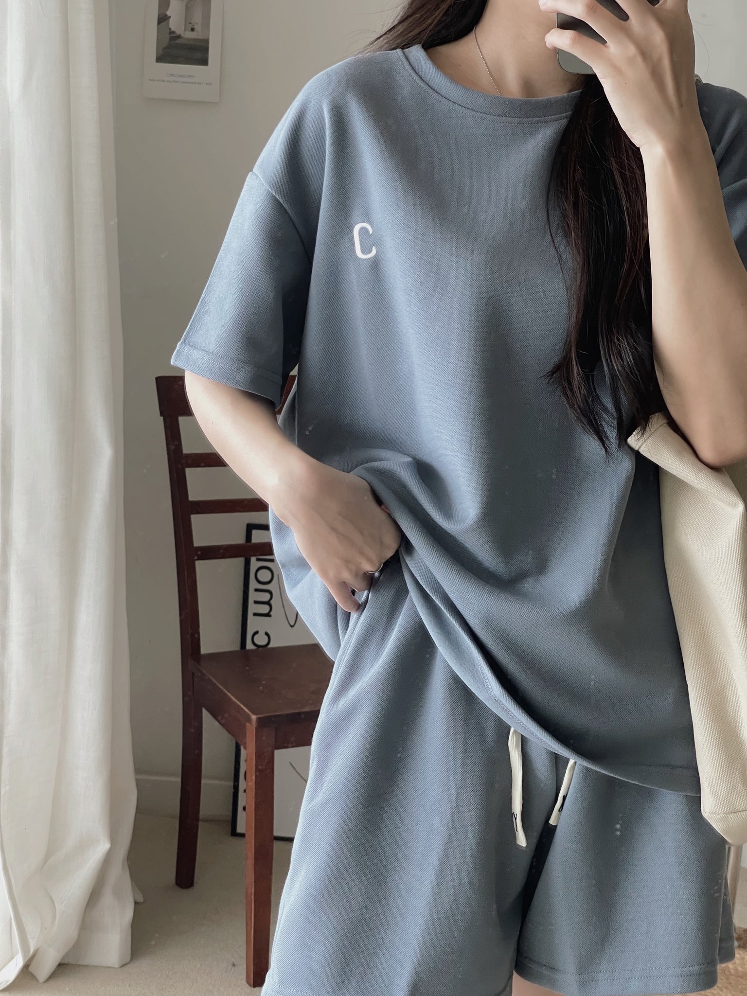 Morandi Casual Set / 莫兰蒂小刺绣休闲套装