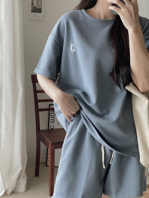 Morandi Casual Set / 莫兰蒂小刺绣休闲套装