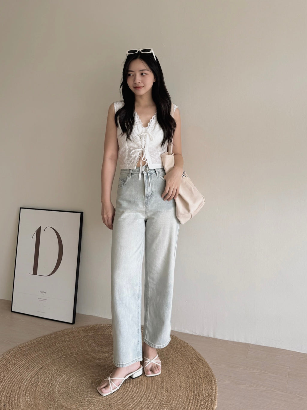 Light Colour Washed Jeans / 浅蓝水洗牛仔长裤