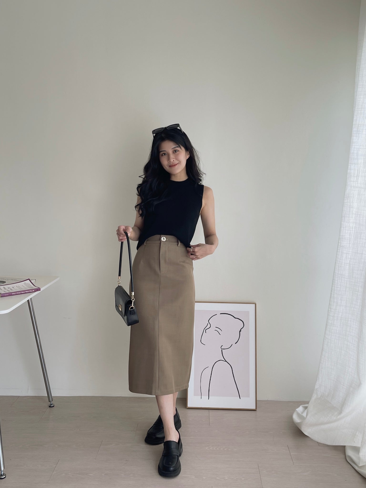 Suit Pencil Skirt / 通勤西装中长裙