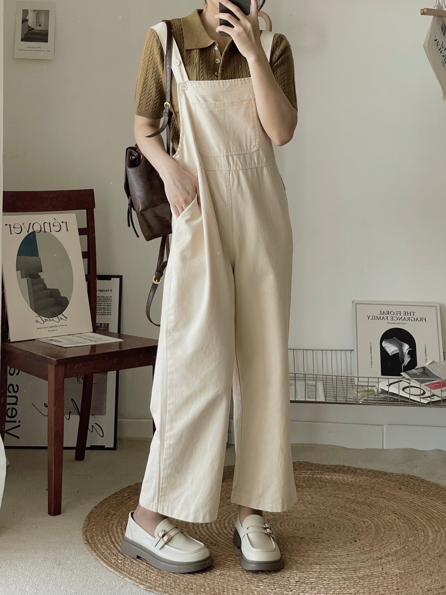 Katz Washed Cotton Overall / 洗水棉背带长裤