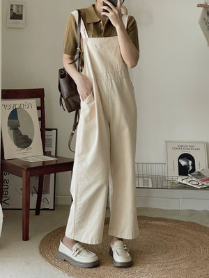 Katz Washed Cotton Overall / 洗水棉背带长裤