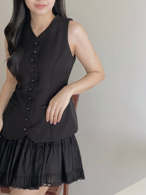 Button Up Suit Vest / 高级感西装马甲背心