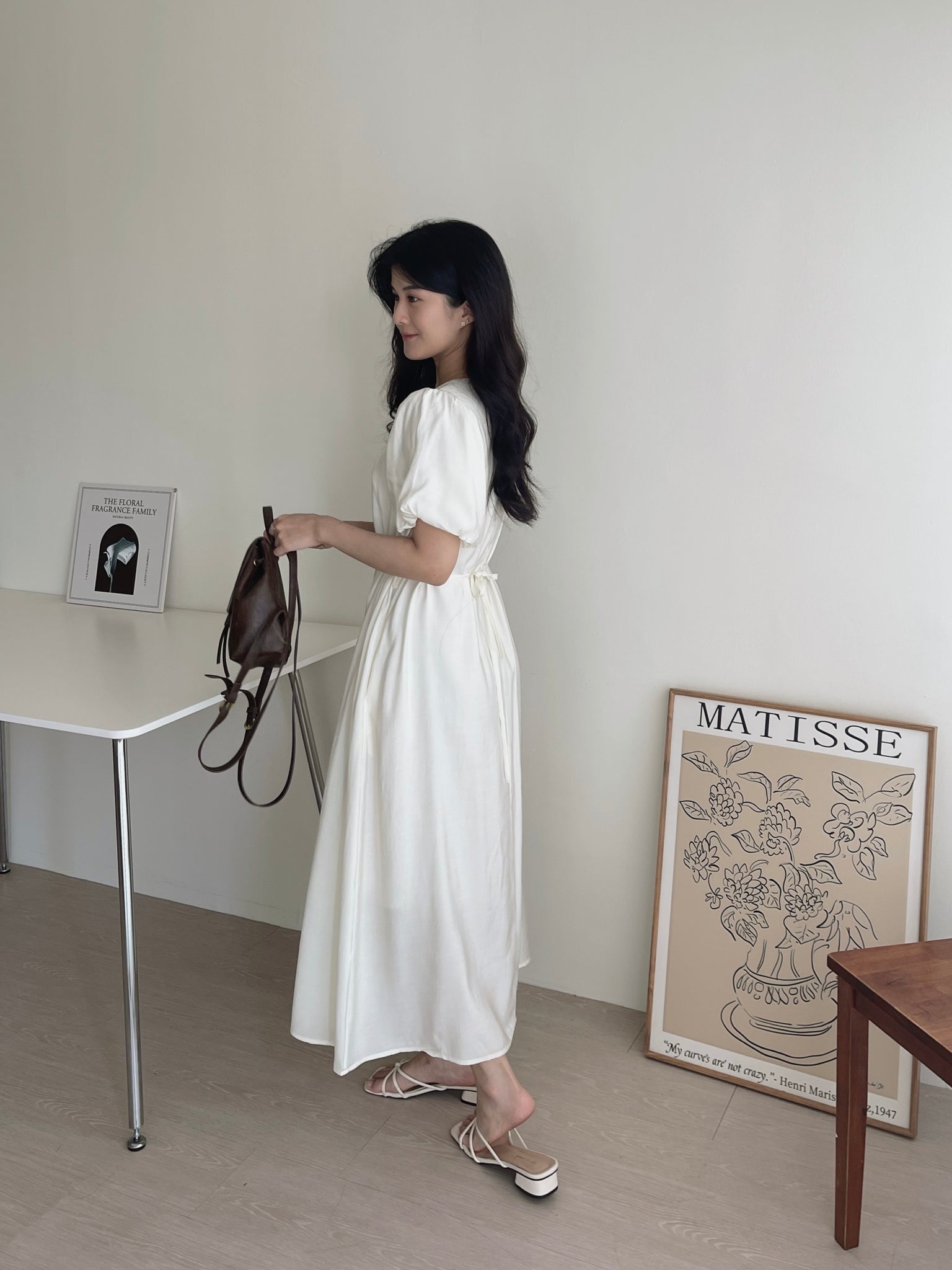 Anais Puff Sleeves Dress / 韩风泡泡袖连身裙