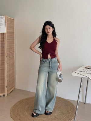 Retro Baggy Jeans Trousers / 复古阔腿拖地牛仔裤