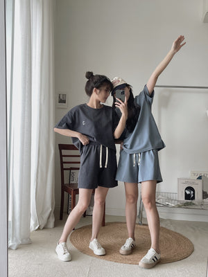 Morandi Casual Set / 莫兰蒂小刺绣休闲套装