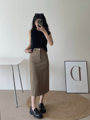 Suit Pencil Skirt / 通勤西装中长裙