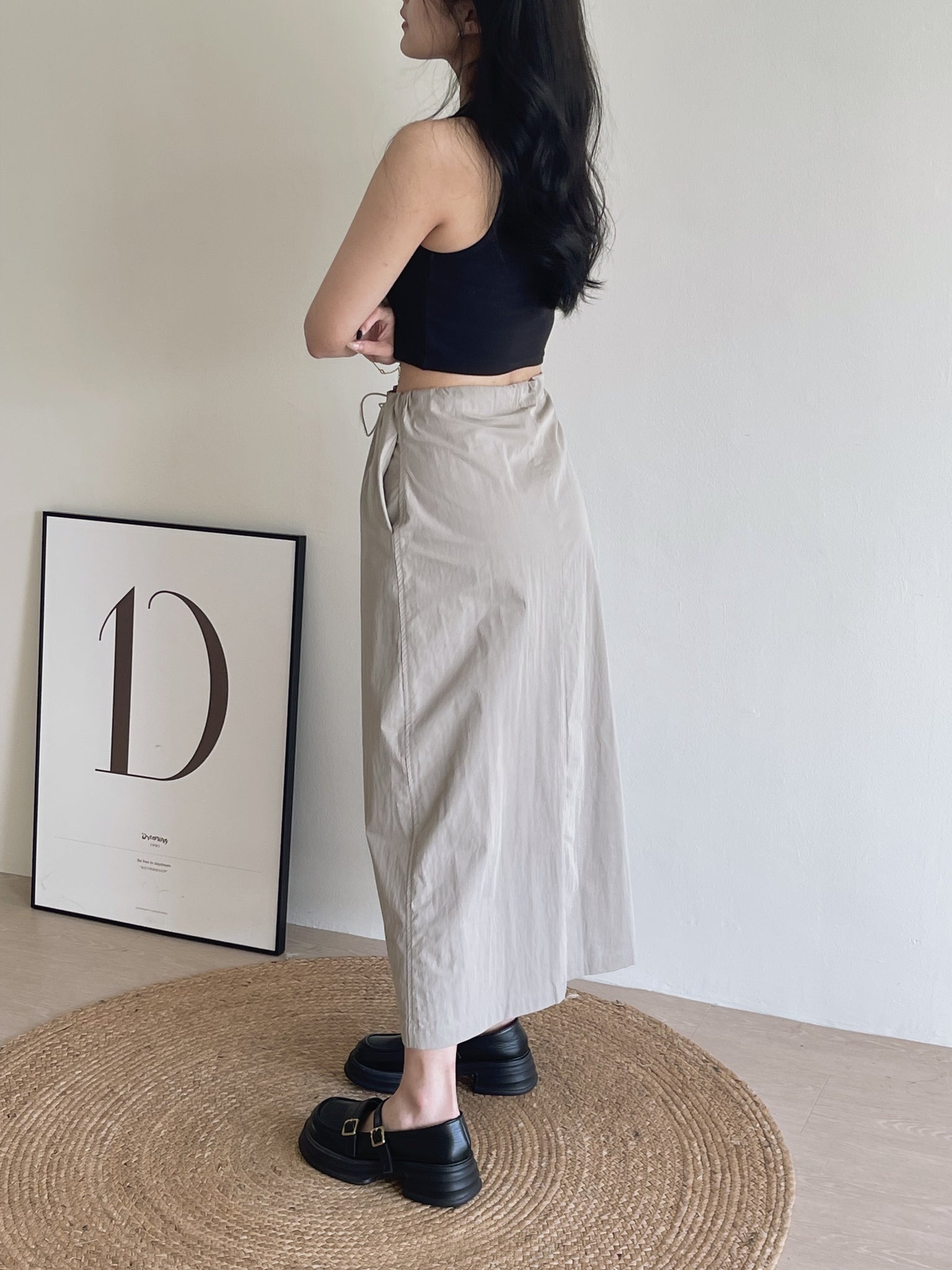 Cargo Midi Outing Skirt / 酷酷中长工装裙