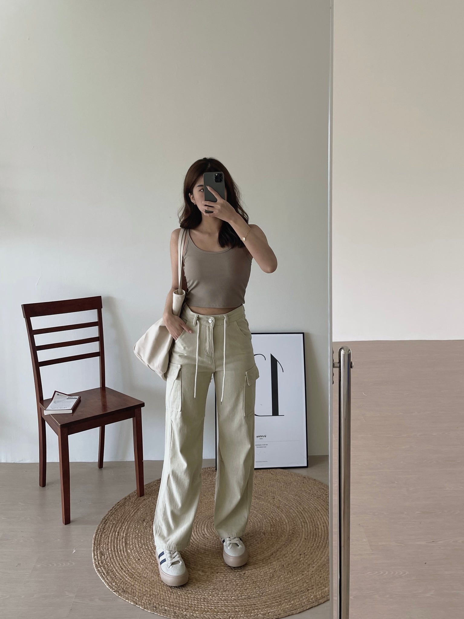 LuckyGurl Padded Crop Cami / U领胸垫短背心