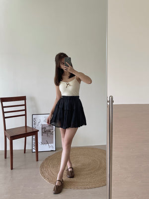 Lace Padded Singlet / 蕾丝透气孔胸垫吊带