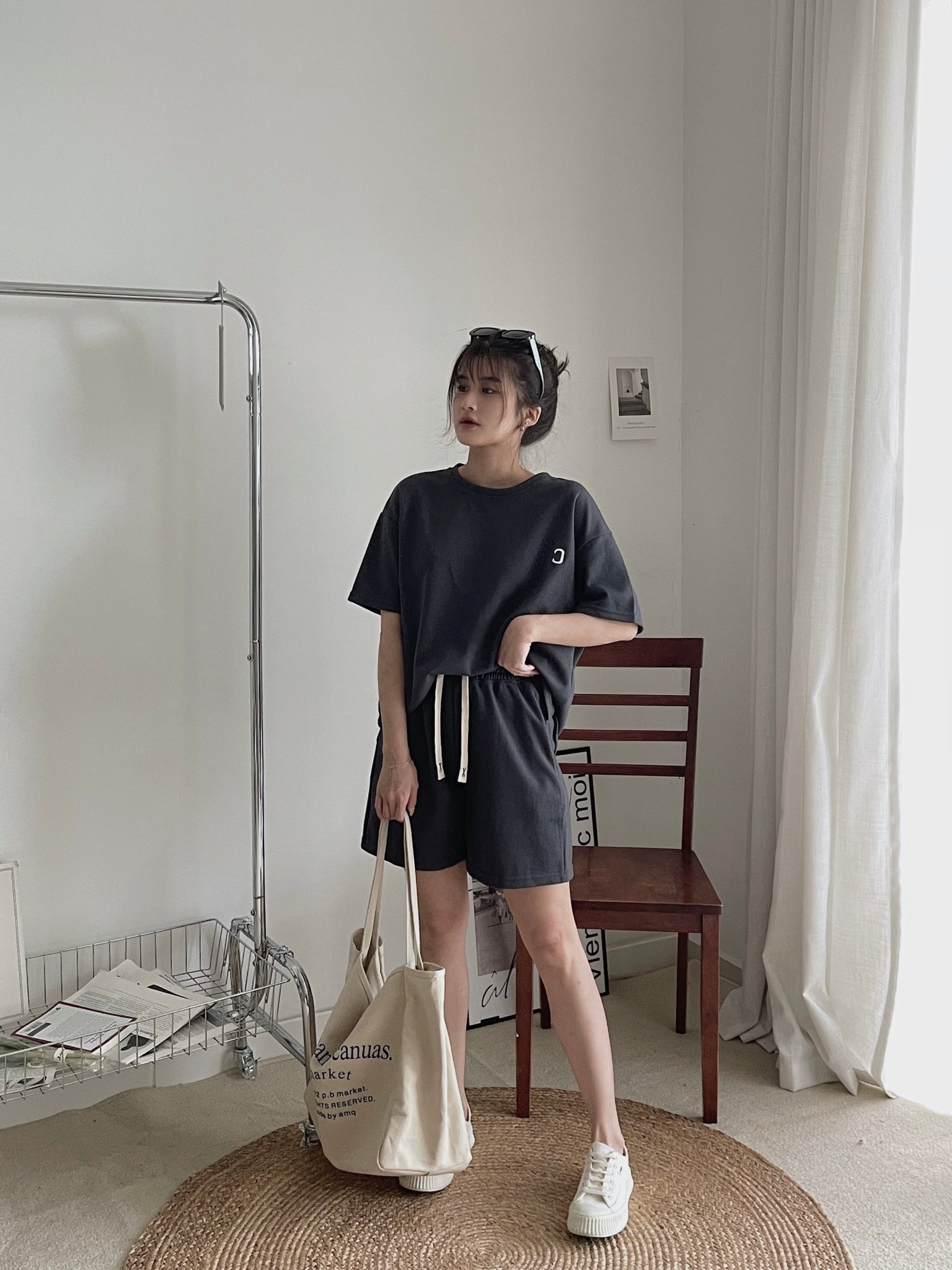 Morandi Casual Set / 莫兰蒂小刺绣休闲套装