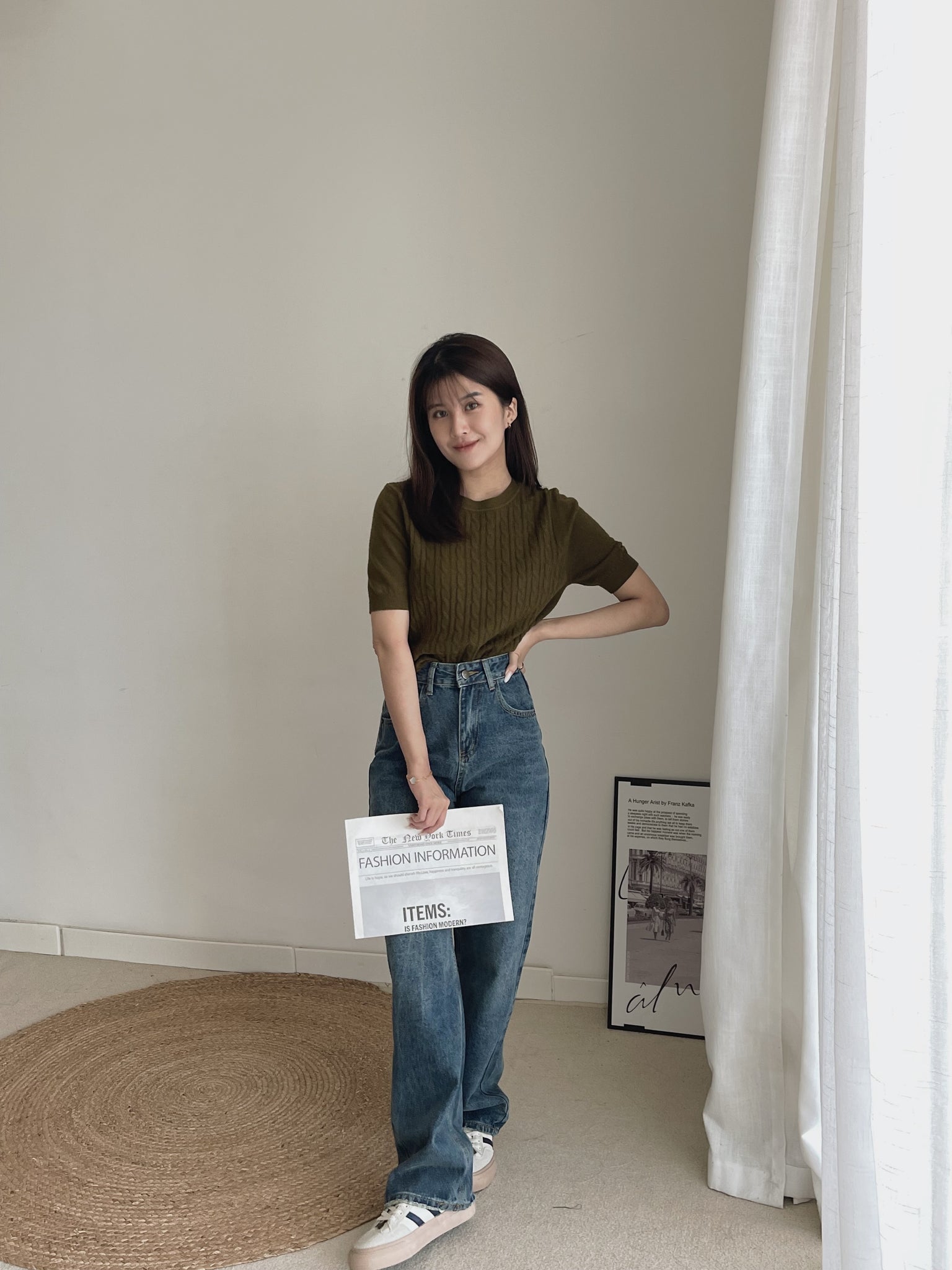 Cross Pockets Jeans / 设计感口袋牛仔长裤