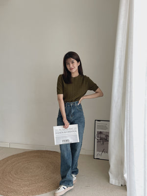Cross Pockets Jeans / 设计感口袋牛仔长裤