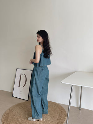 Arena Soft Denim Jumpsuit / 天丝软牛仔连体裤