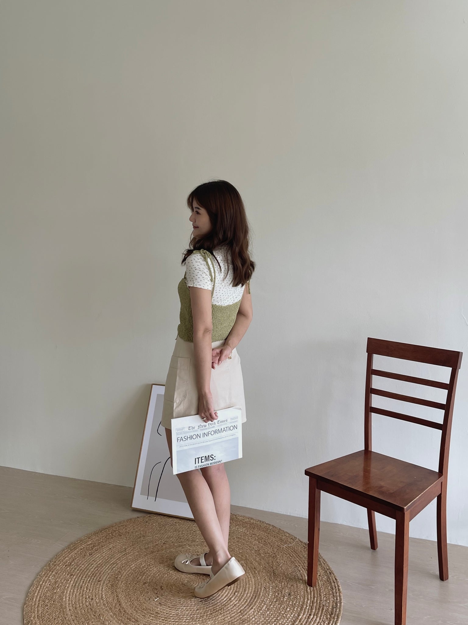 Floral Two Pieces Top / 甜美碎花两件套上衣