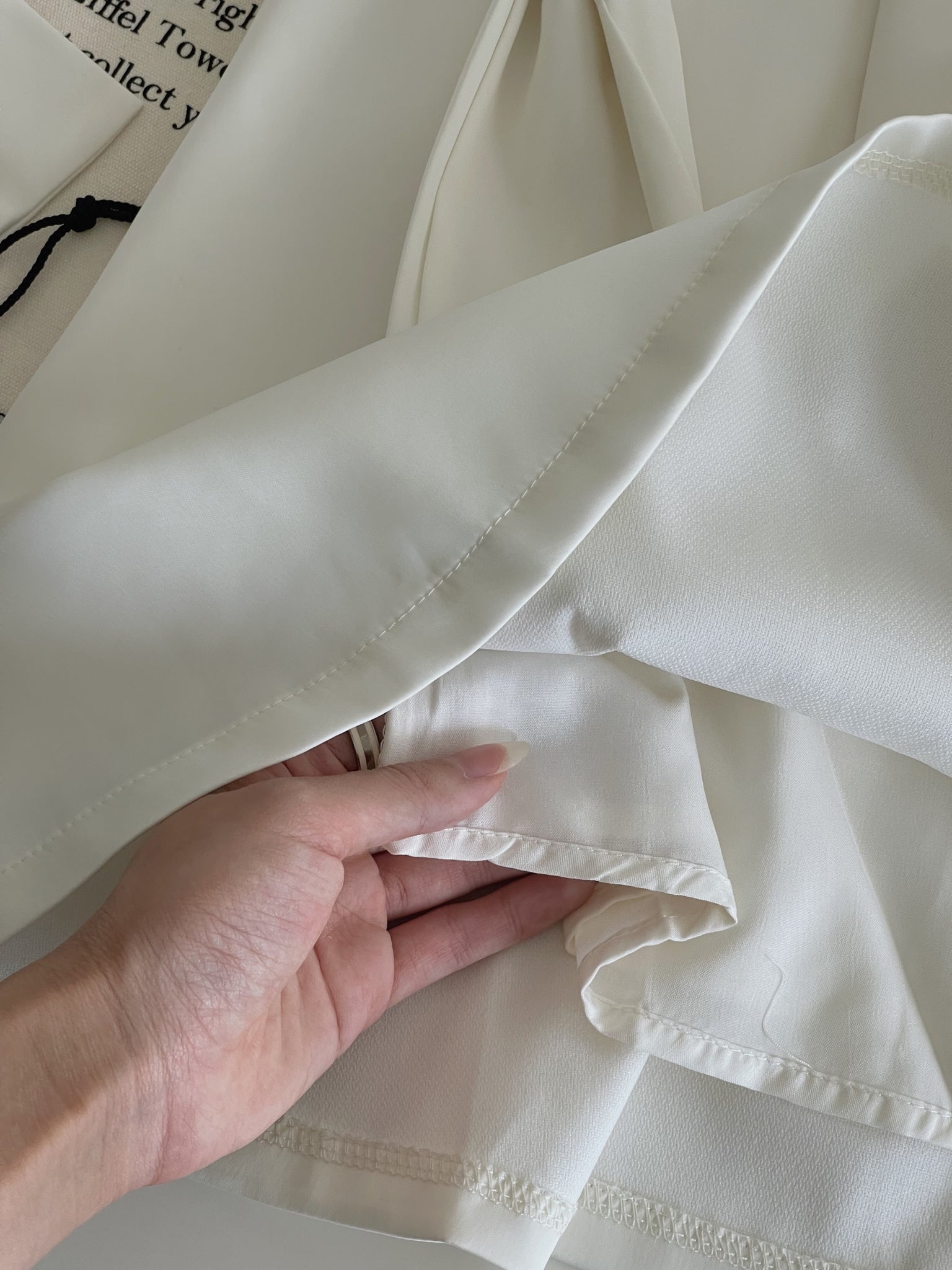 Elegant Satin Bow Set / 名媛气质蝴蝶结缎料套装