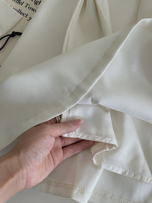 Elegant Satin Bow Set / 名媛气质蝴蝶结缎料套装