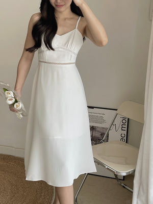 Elliana Midi Dress / 气质镂空吊带裙