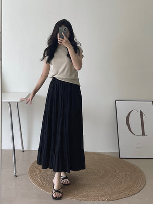 Mock Neck Knit Top / 半高领针织上衣