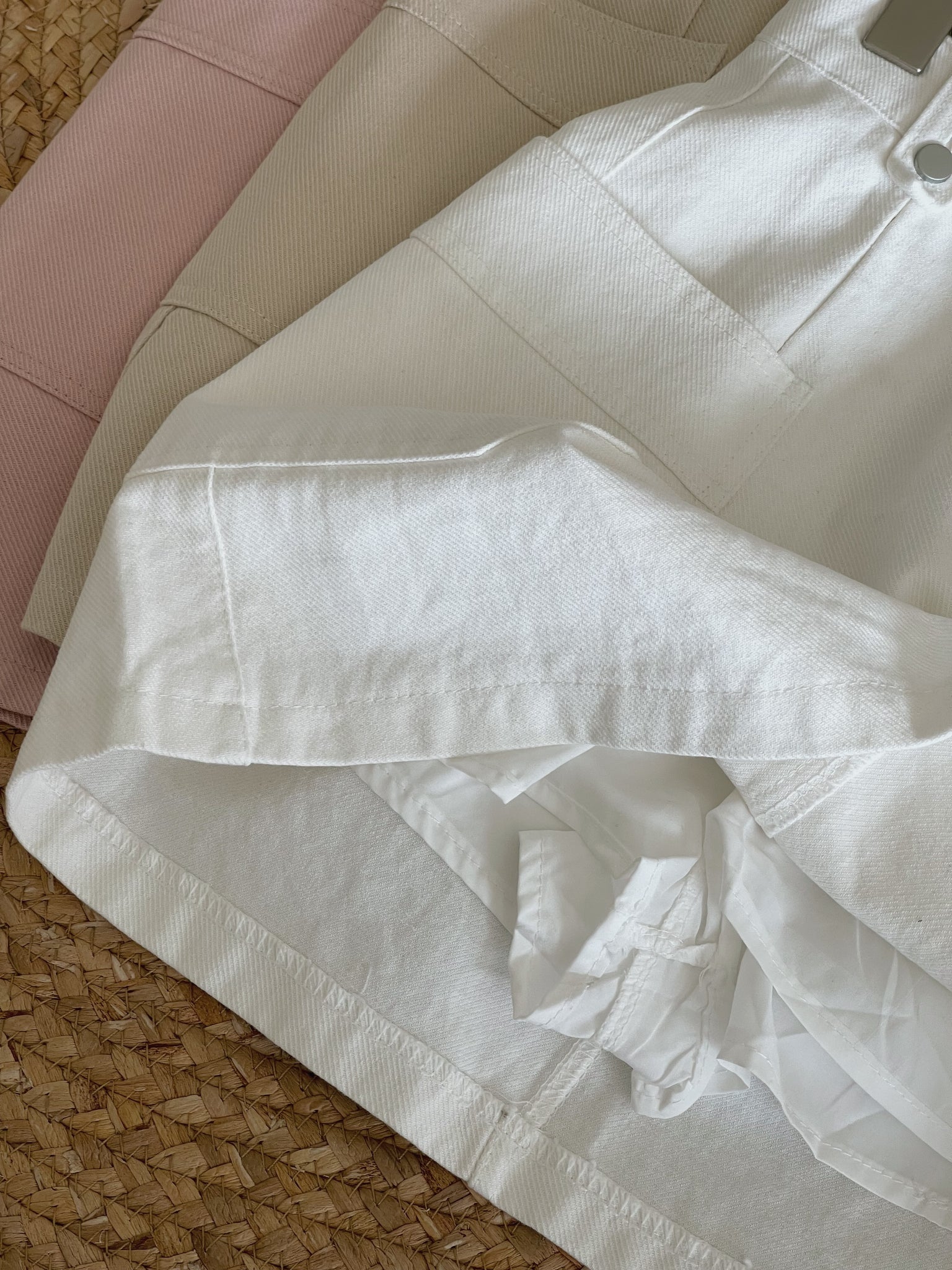 Side Pocket Skirt / 净色口袋包臀裙