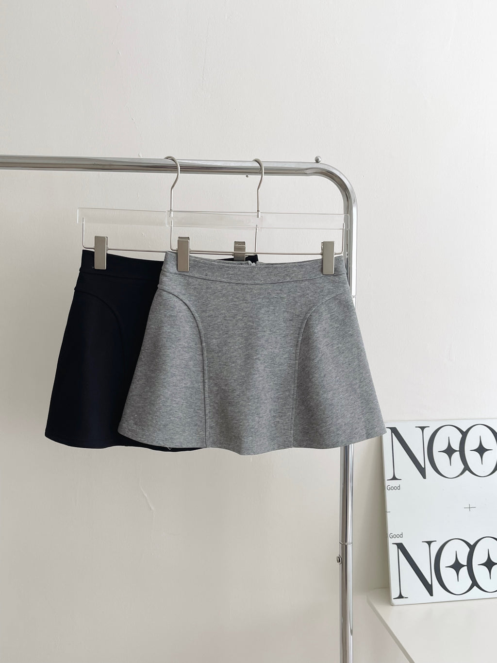 Sporty A-Line Skirt / 卫衣面料短裙