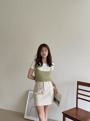 Floral Two Pieces Top / 甜美碎花两件套上衣