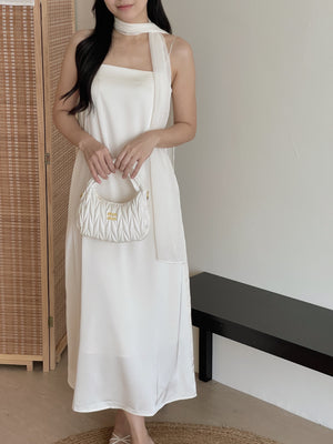 Lumiere Sash Tie Dress / 飘带高级感气质连身裙