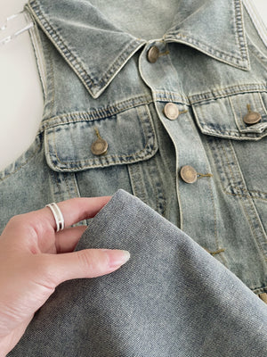 Urban Denim Dress / 复古牛仔连身短裙