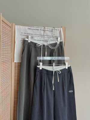 American-style Striped Relaxed Pants / 美式条纹宽松休闲长裤