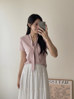 Mochi Tie Tee / 糯叽叽领带针织