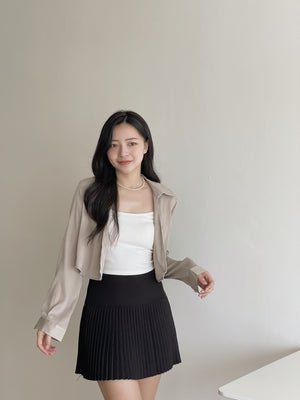Plain Pleated Skirt / 简约百褶短裙
