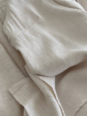 Estelle Linen Set / 老钱风假两件亚麻套装