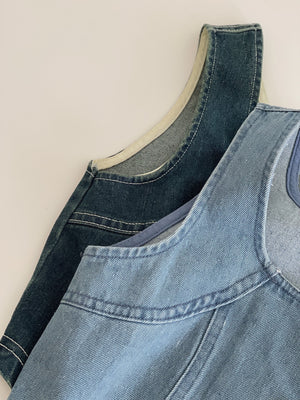 Denim Gold Button Top / 小香牛仔金扣上衣