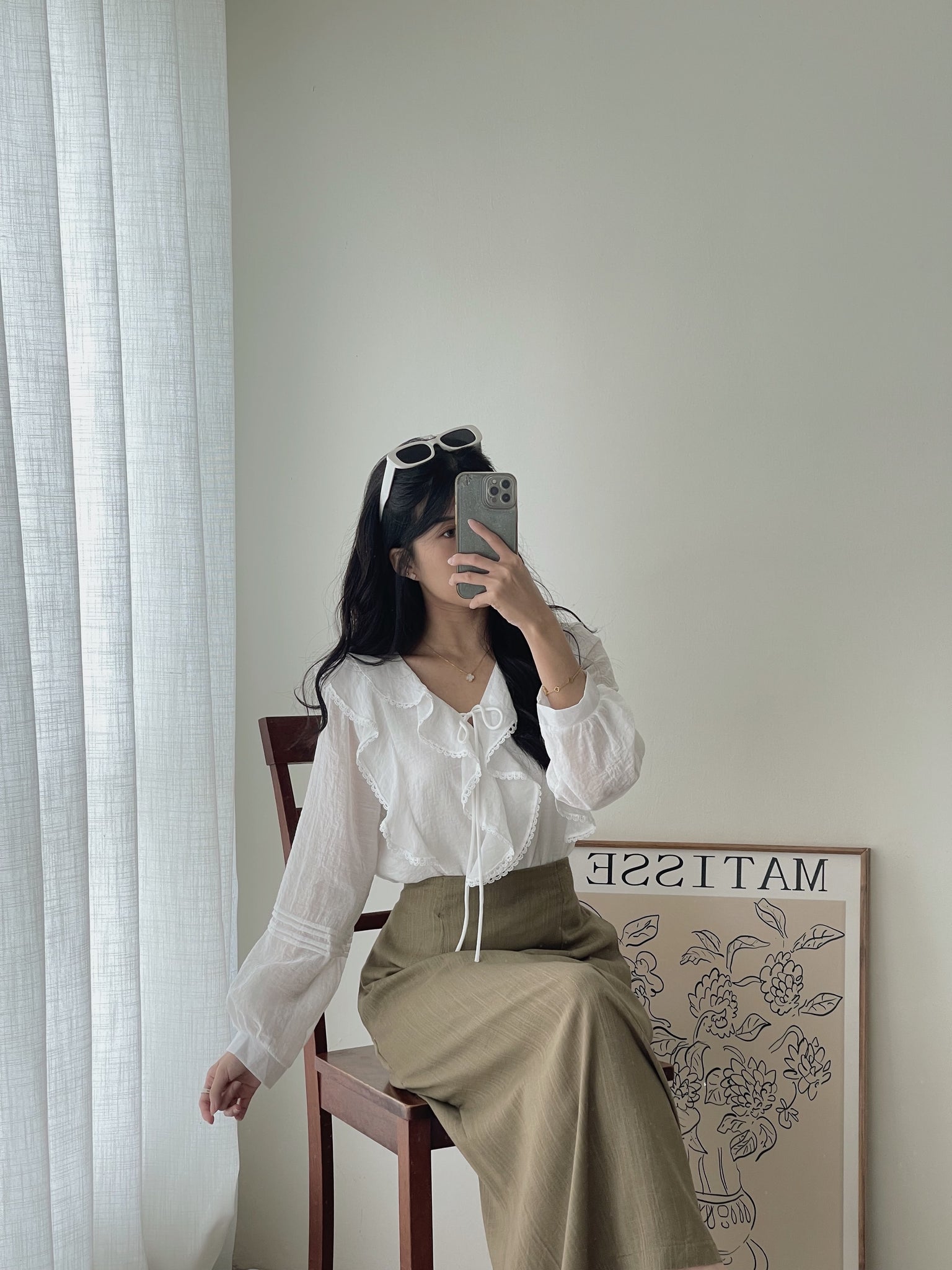 Emmeline Ruffled Blouse / 甜美荷叶衬衣