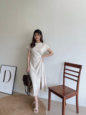 Casual Side Knot Dress / 收腰系带休闲裙