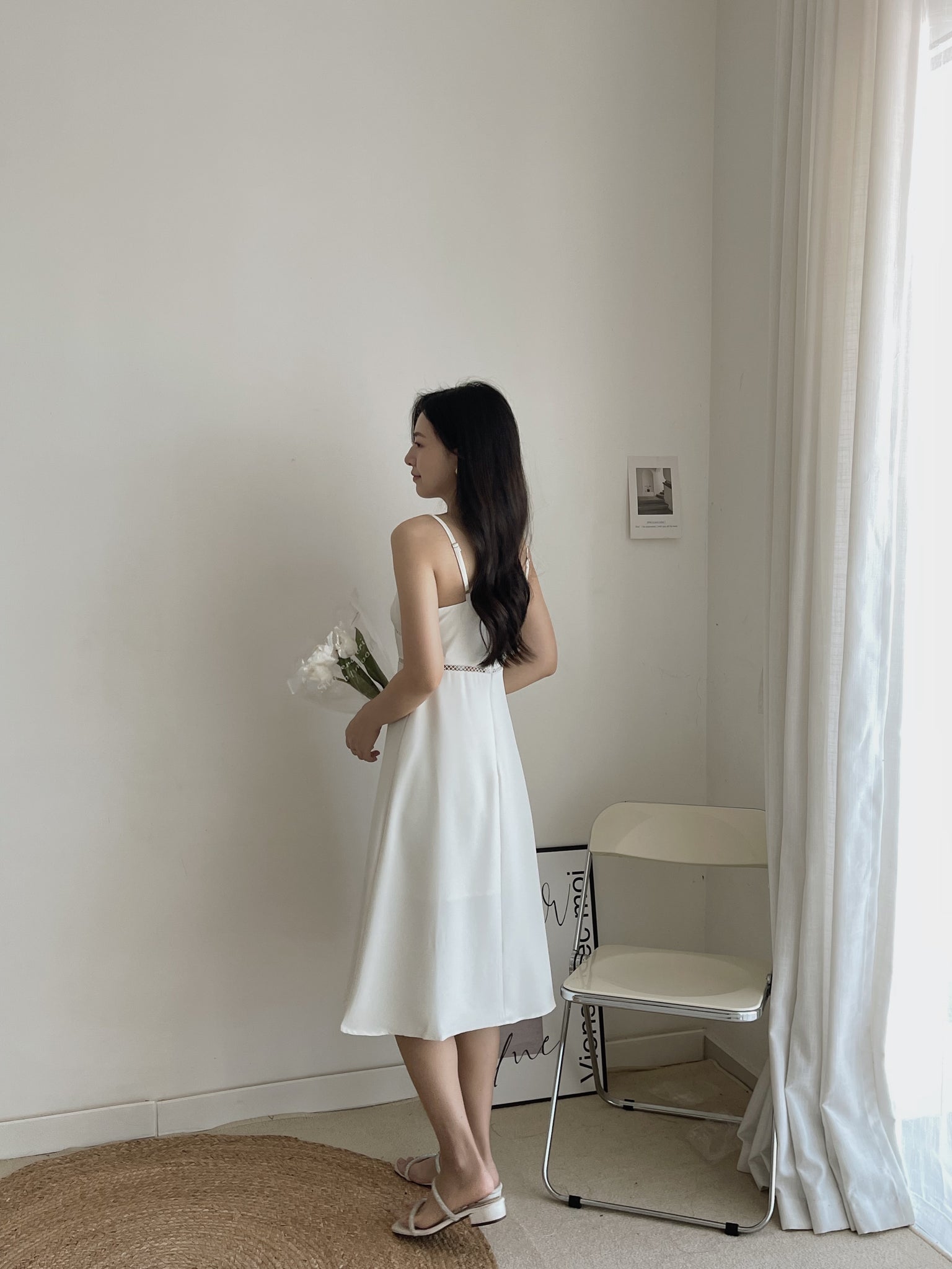 Elliana Midi Dress / 气质镂空吊带裙