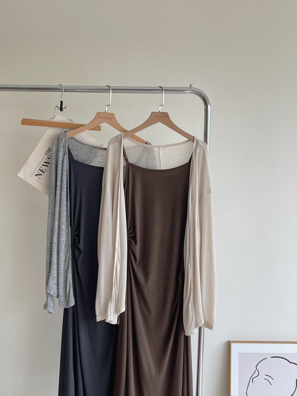 Kendra Cardigan dress set / 防晒衫吊带裙两件套
