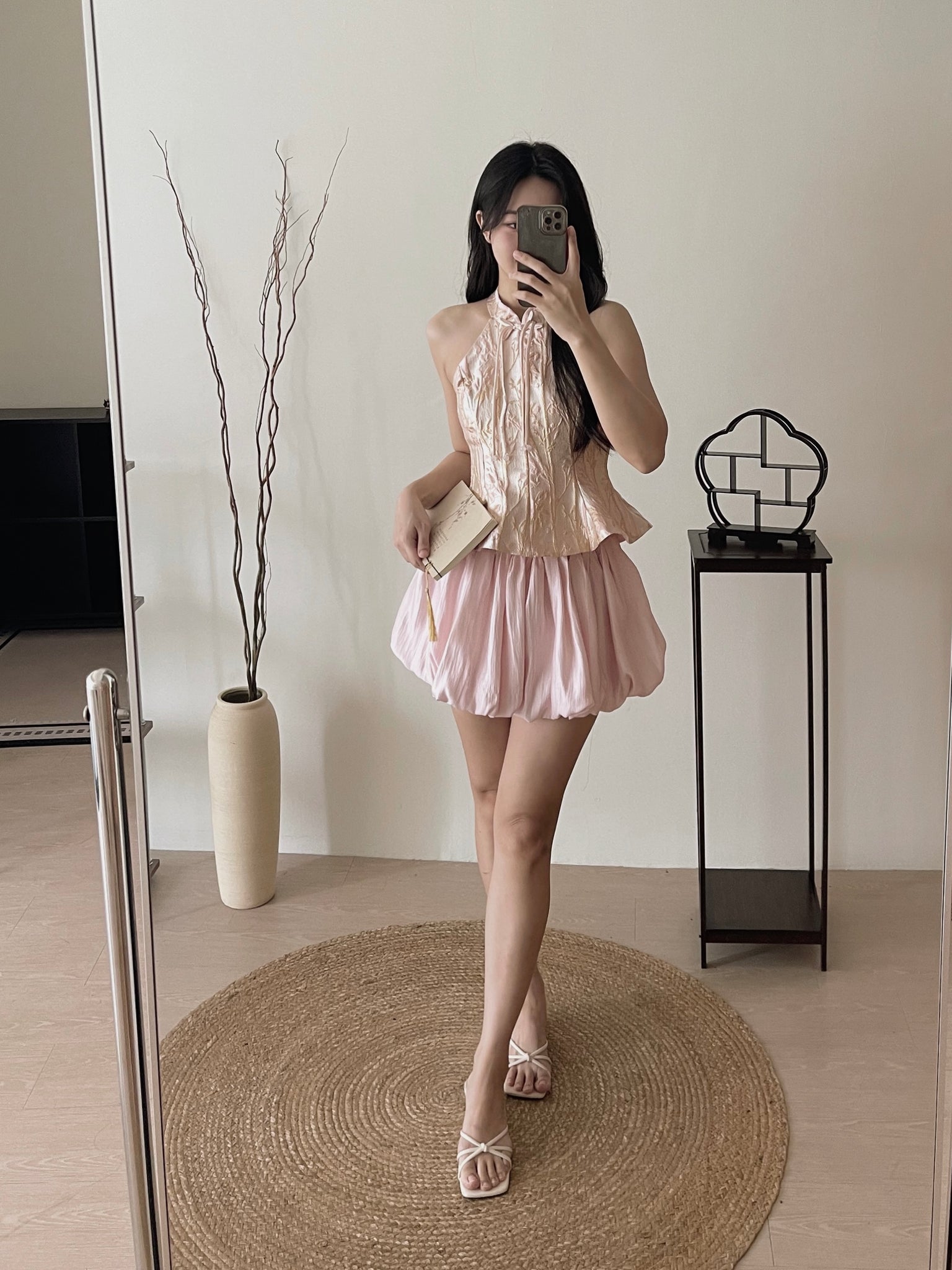 Gleam Cloud Mini Skort / 流光云朵花苞裤裙